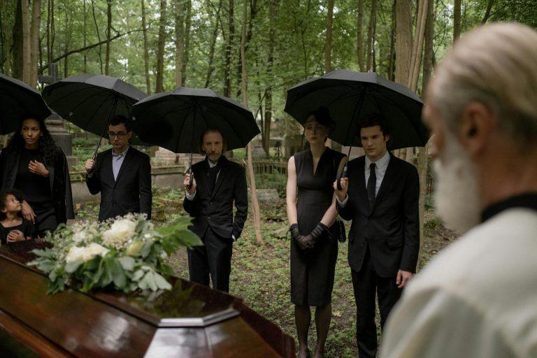 The Umbrella Academy characters in a dramatic pose.